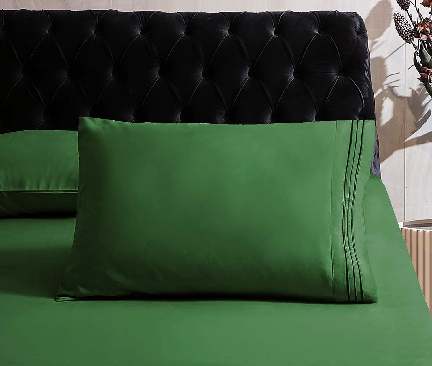 MocassiLuxuryBedding Mocassi Bed Sheet Set - Luxury Hotel 1800 Premier Bedding Sheets & Pillowcases - Ultra Soft Breathable & Cooling Bed S…