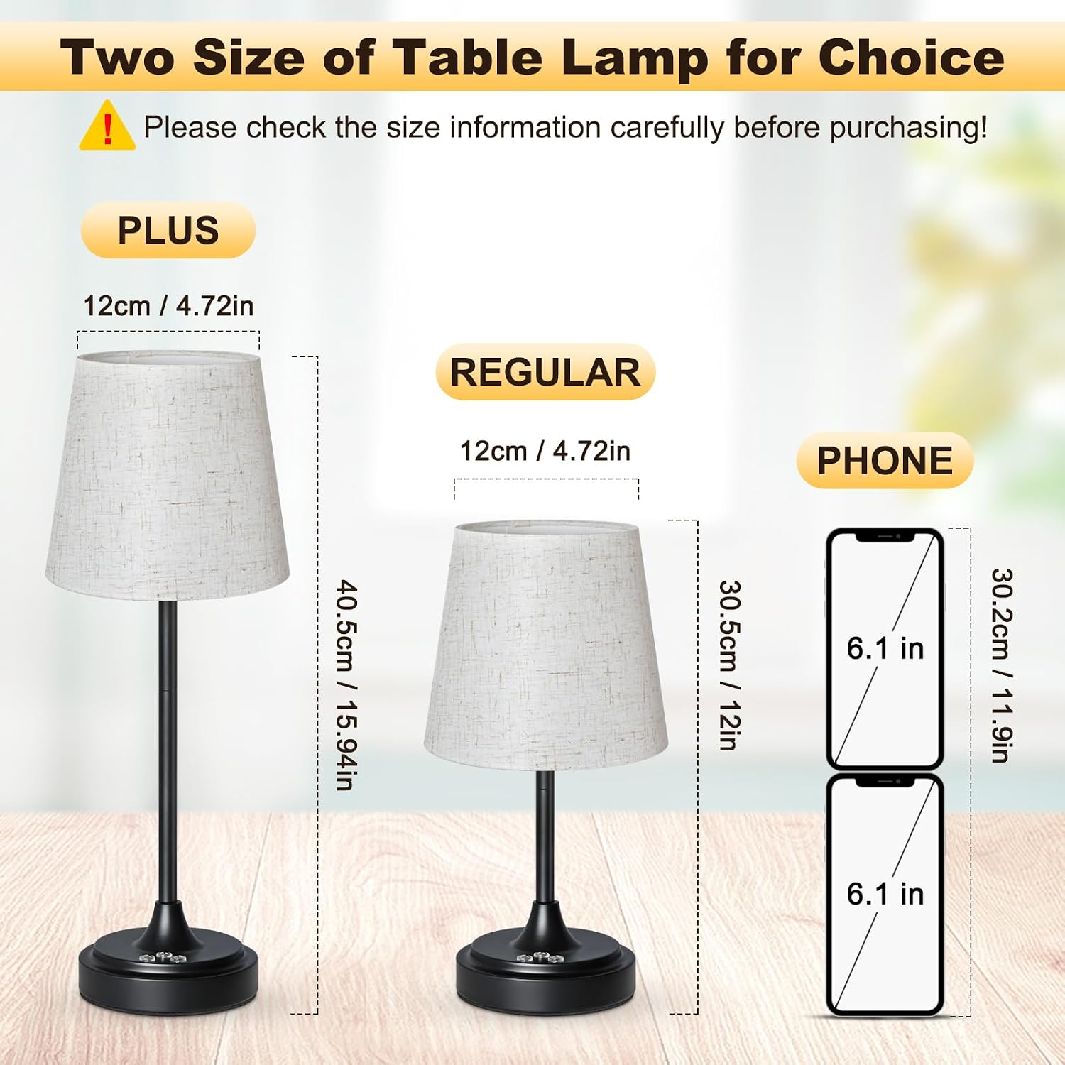 Wowag Cordless Table Lamp Rechargeable,5000mAh Battery Operated Desk Lamp,3 Colors & 7 RGB Stepless Dimmable, Touch Ambient Light for…