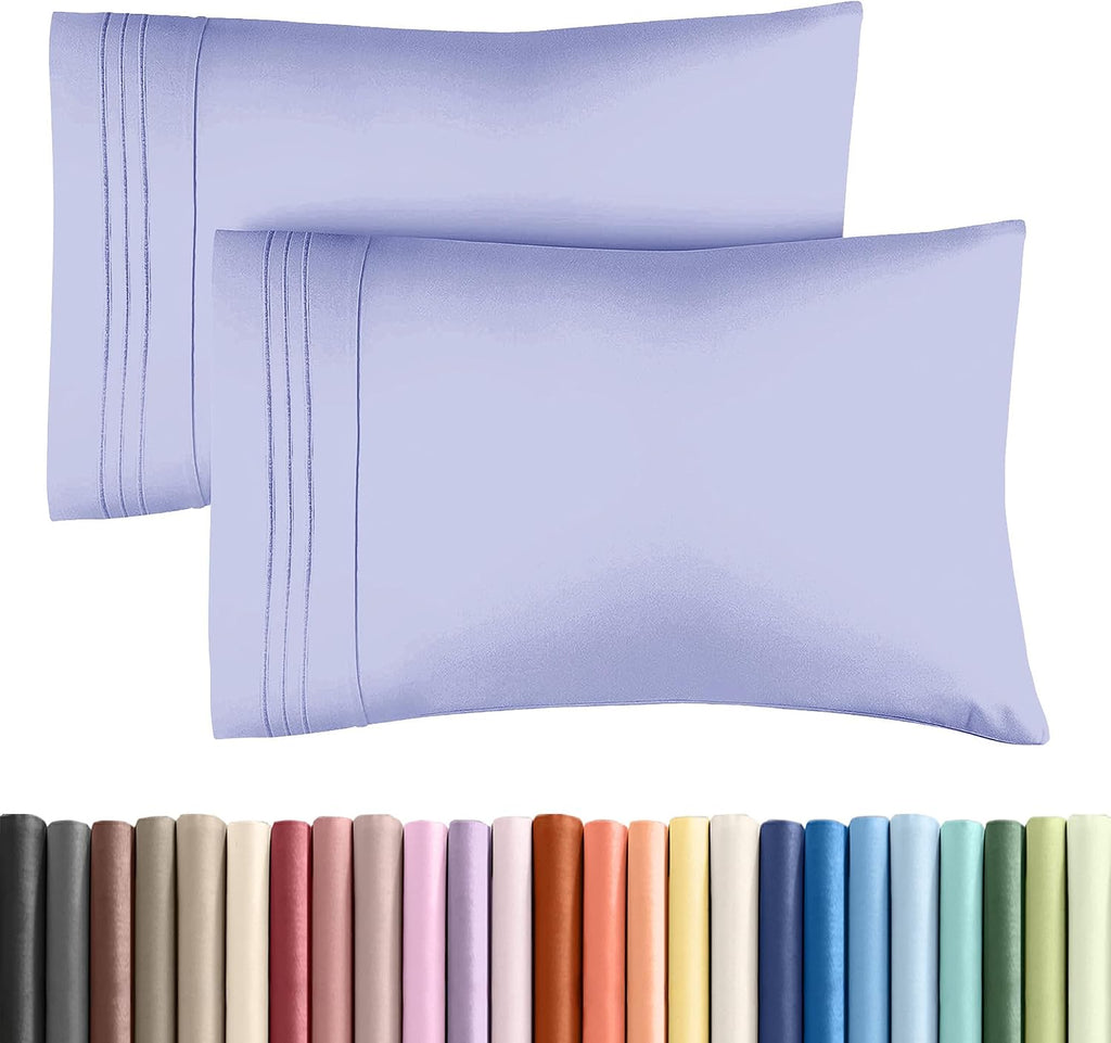 Queen Pillow Cases Set of 2 - Ultra Soft Hotel Quality Pillowcase Covers - Comfy, Cozy & Wrinkle Free - Shrinkage, Stain & Fade Resistant…