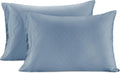 LaneLinen LANE LINEN Pillow Case Covers King, Set of 2, 100% Egyptian Cotton Sateen, Soft Cool & Smooth Pillow Cases - Swiss Dot - French B…