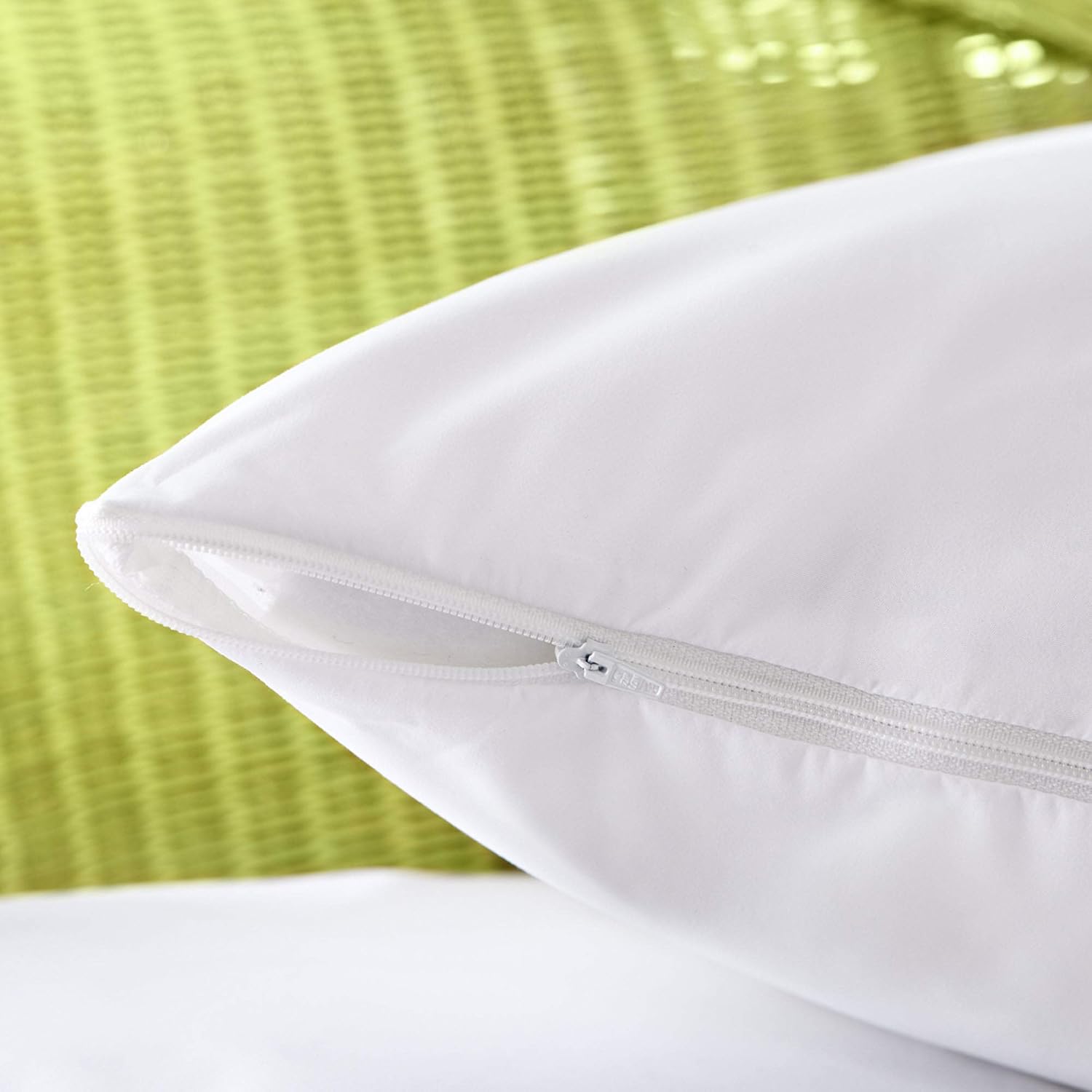 AllerEase 100% Breathable Cotton Pillow Protector for Sleeping, King 36" x 20" (Pack of 1) 2 Count 2 Count Cotton White
