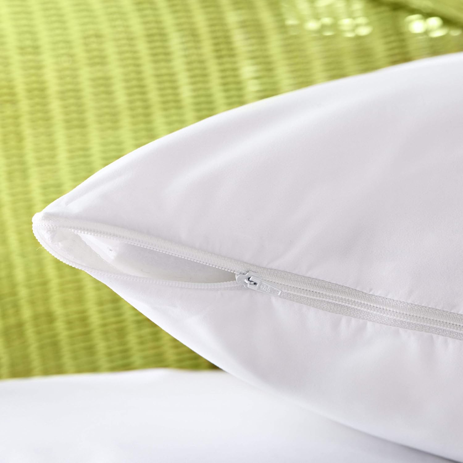 AllerEase 100% Breathable Cotton Pillow Protector For Sleeping, King 36" x 20" - 4 Pack 4 Pack Cotton White