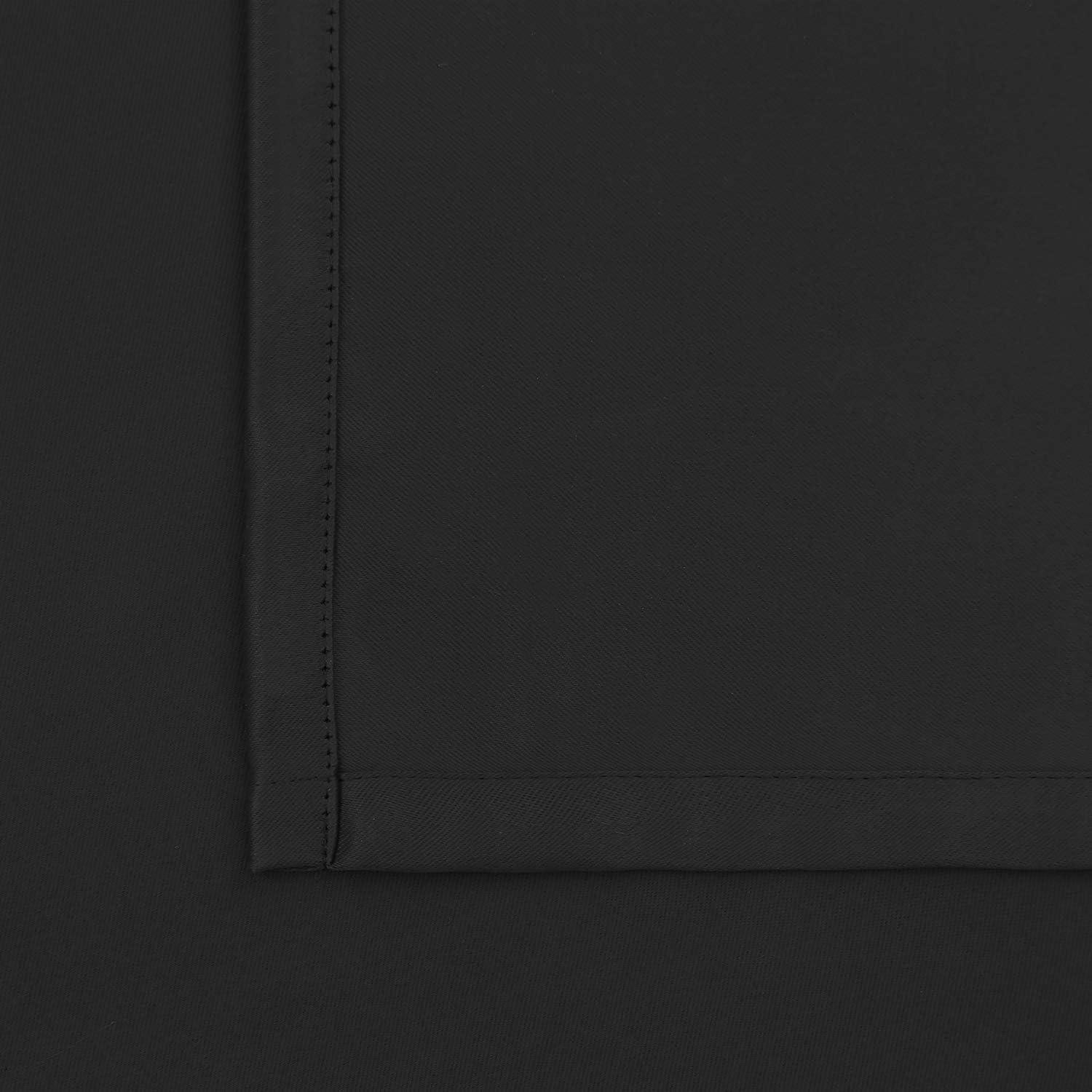 BGment Short Black Kitchen Window Curtains Over Sink - 36 Inch Length Small Window Curtains Rod Pocket and Back Tab Thermal Insulated Drape…