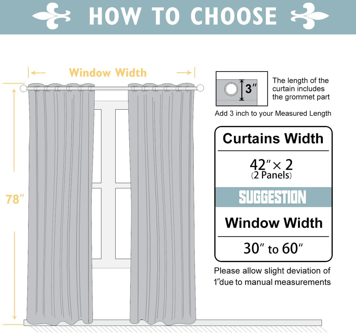 ChrisDowa 100% Blackout Curtains 78 inch Long for Bedroom with Black Liner, 2 Thick Layers Total Blackout Thermal Insulated Grommet Window…