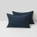 Chuffed Linen Pillowcases 2 Pack 100% Linen Standard Pillow Cases, Breathable and Cooling Washed Pillowshams with Zipper Closure, 20x26 Inc…