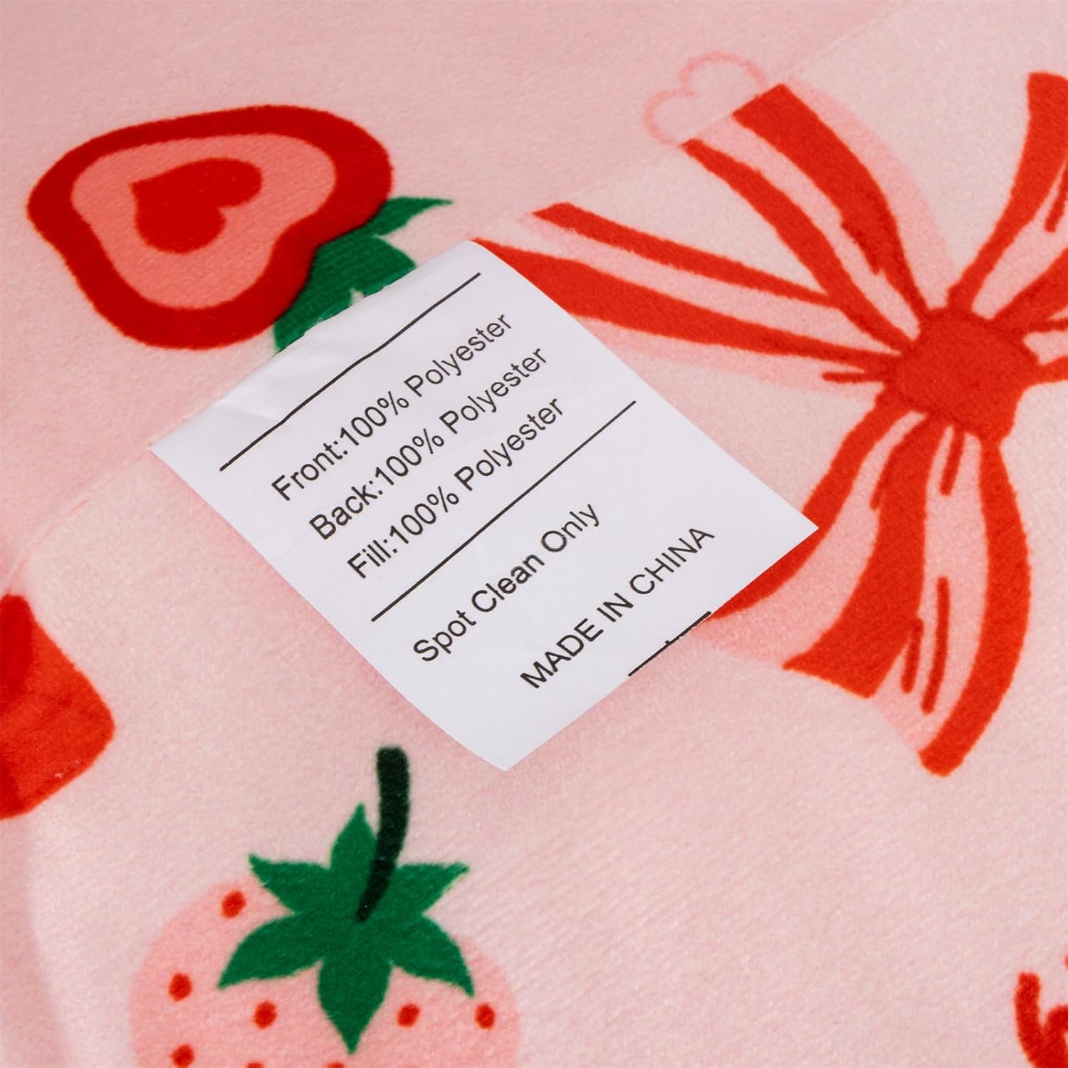 Aimuan Reading Pillow Bed Rest Wedge Backrest Pillow Red Bow Cute Ribbon Bowknot Printed Collections with Arms Sitting in Bed Blush