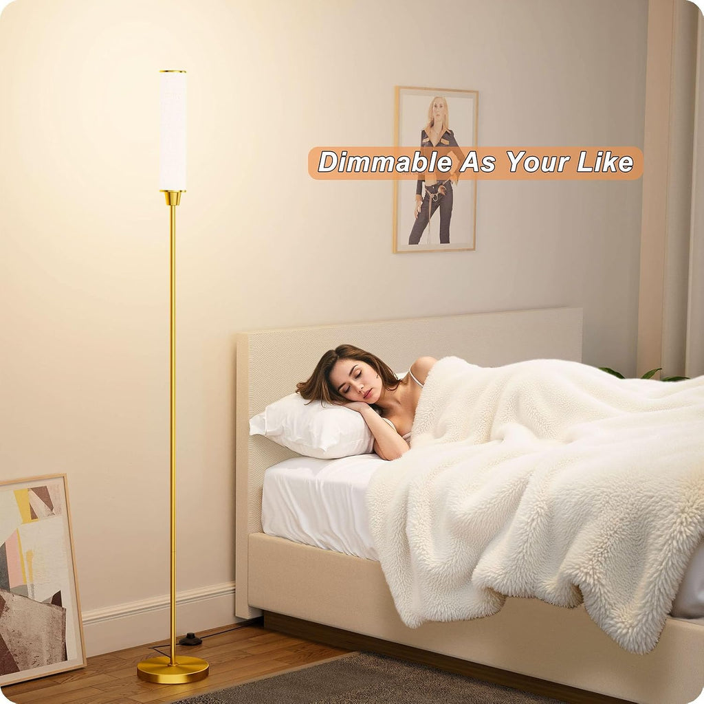 Nukanu Floor Lamp with Remote Control, Floor Lamps for Living Room/Bedroom/Office, Stepless Adjustable 3000K-6000K Colors and 10-100%…