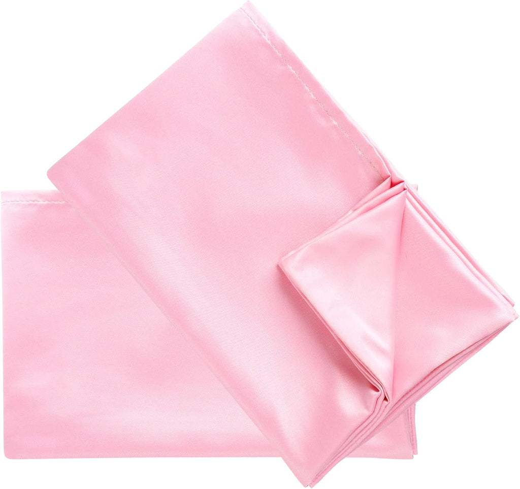 uxcell 2 Pack Silk Satin Pillowcase for Hair and Skin, Cool, Silky, Soft Breathable Pillow Cases Standard Size 20x26 Inch Sateen Pillowcase…