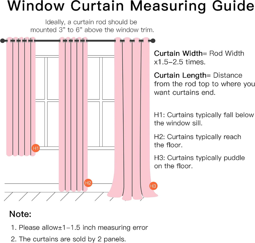 Addsomecolortolife XiDi Pink Curtains for Girls Room, Kids Bedroom Blackout Curtains, Hot Pink Room Darkening Decor, 1 Panel 1.6 inch Pink