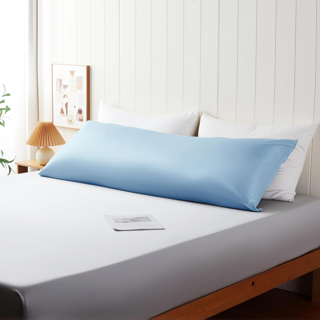 ShunjieHome Body Cooling Pillow Case, Viscose Derived from Bamboo Long Pillow Protectors, 400 TC Soft Silky Breathable Summer Body Pillowcas…