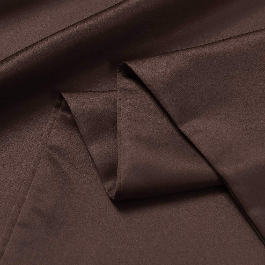 uxcell Body Pillow Cover, 20x72 Inch Brown Silky Satin Body Pillowcases for Hair and Skin, Soft Cooling Smooth Pillow Case with Envelope…
