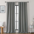 Gwine Light Grey Blackout Curtains for Bedroom 96 Inch Length, Room Darkening Energy Saving Black Out Curtains for Living Room, Window…