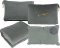 Travel Blanket and Pillow Set for Airplane, 300 GSM Soft Fleece Compact Travel Blanket with Inflatable Pillow and Carry Bag, 60x43…