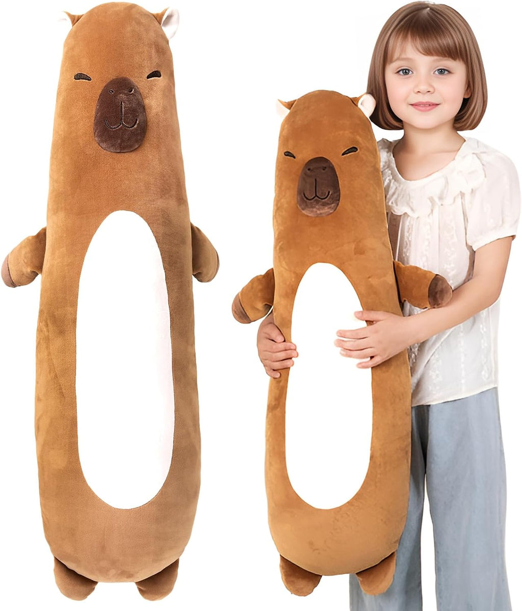 Tianmihou 36 inch Capybara Stuffed Animals Long Plush Pillow Toy, Cute Giant Large Big Jumbo Soft Capybara Squishy Animal Plushies Gift…
