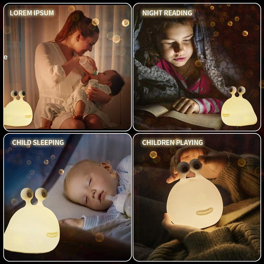 MUID Original Authentic Slug Night Light, Nursery Squishy Lamp, Silicone Light for Classroom, Cute Animal Bedside Lamp for Baby Kids…