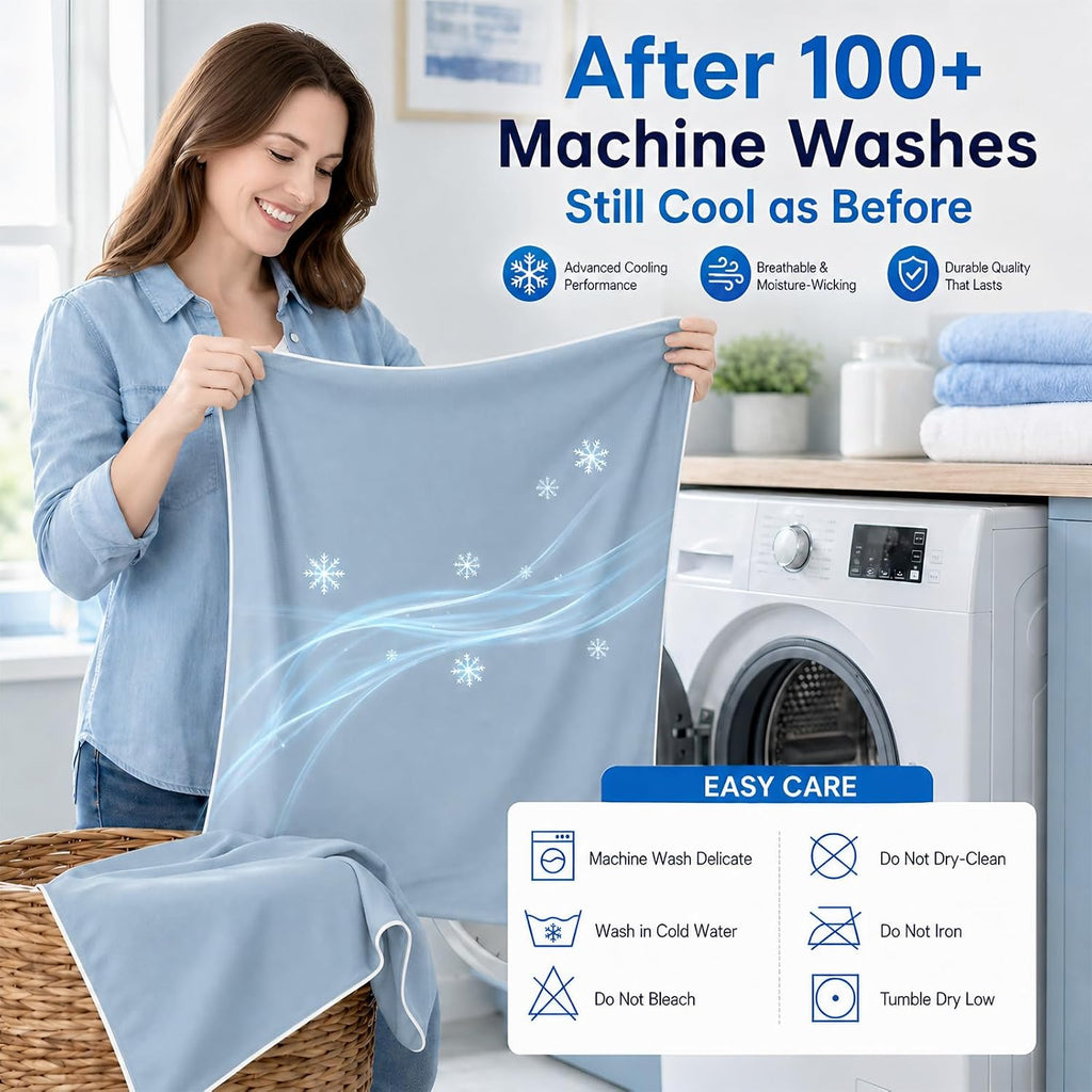 Cieltown Cooling Pillow Cases for Hot-Sleepers: Q-Max ≥0.4 Nylon Spandex Cool-to-Touch for Night Sweats - Waffle Weave for Dry & Com…