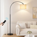 Ambimall 70 Dimmable Arc Floor Lamp with Remote, Color Temperatures and Brightness Adjustable, Arched Floor Lamp with Rotating Head, Over…