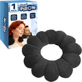 Total Pillow Donut Pillow for Airplane & Travel, Sleeping Neck Pillow, Microbead Comfortable Pillow for Neck, Head, Back, Lumbar & Pelvic…