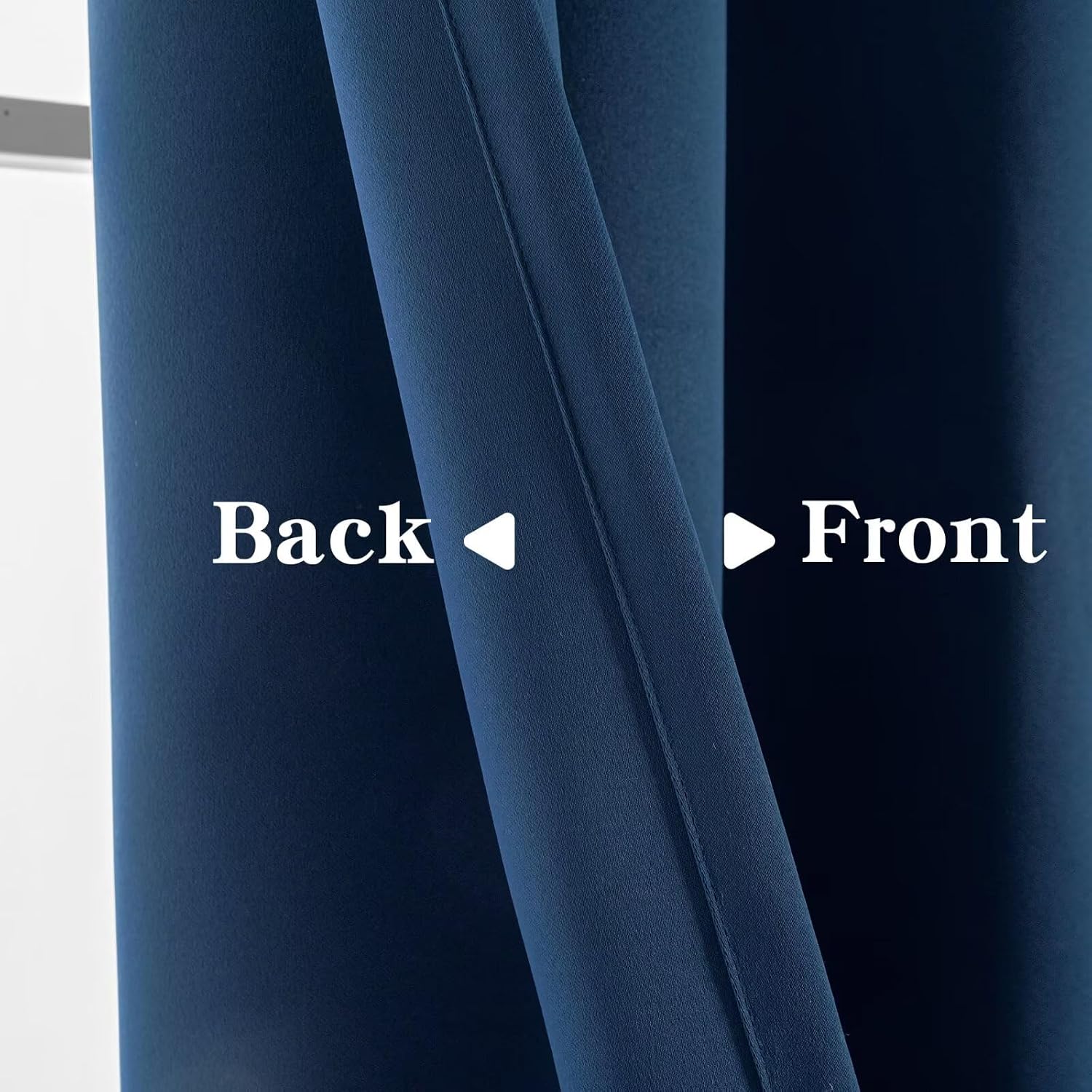 Igemaeve Blackout Curtains for Bedroom 1 Panel, Custom Curtains Thermal Insulated Navy Blue, Rod Pocket Room Darkening Drapes for Living Ro…