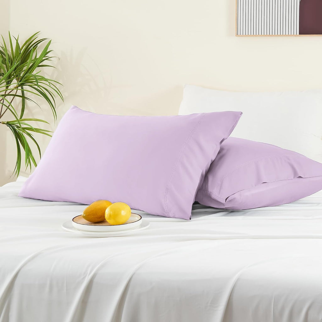 Bedelite King Size Pillow Cases Set of 2, Rayon Derived from Bamboo, Cooling Pillow Cases for Hot Sleepers & Night Sweats, Breathable and S…
