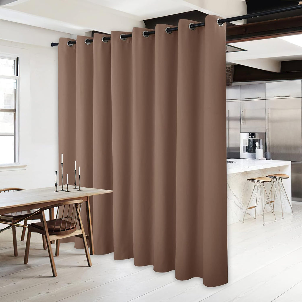 NICETOWN Wall Dividers for Rooms, Sound Barrier Room Divider Curtain Screen Partition, Function Thermal Blackout Patio Door Panel…