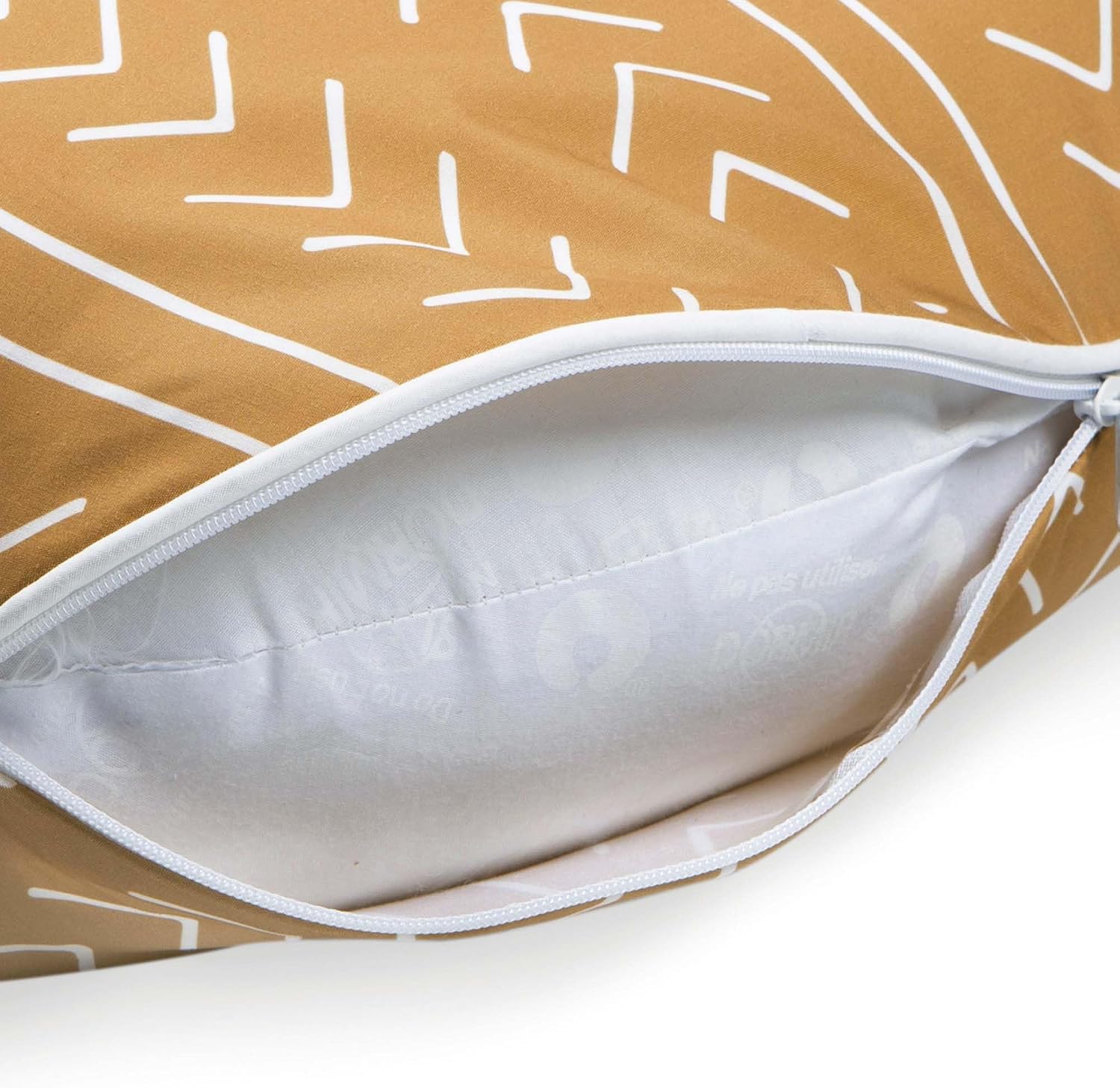 TheBoppyCompany Boppy Nursing Pillow Cover, 100% Organic Cotton, Camel Stitched Stripe, Fits The Original Support Pillow for Breastfeeding…