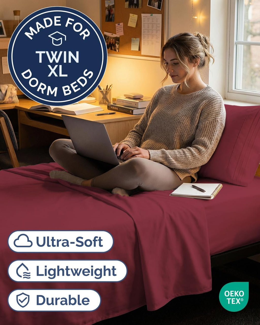 Twin XL Size 3 Piece Sheet Set - Comfy Breathable & Cooling Sheets - Hotel Luxury Bed Sheets for Women & Men - Deep Pockets, Easy-Fit…