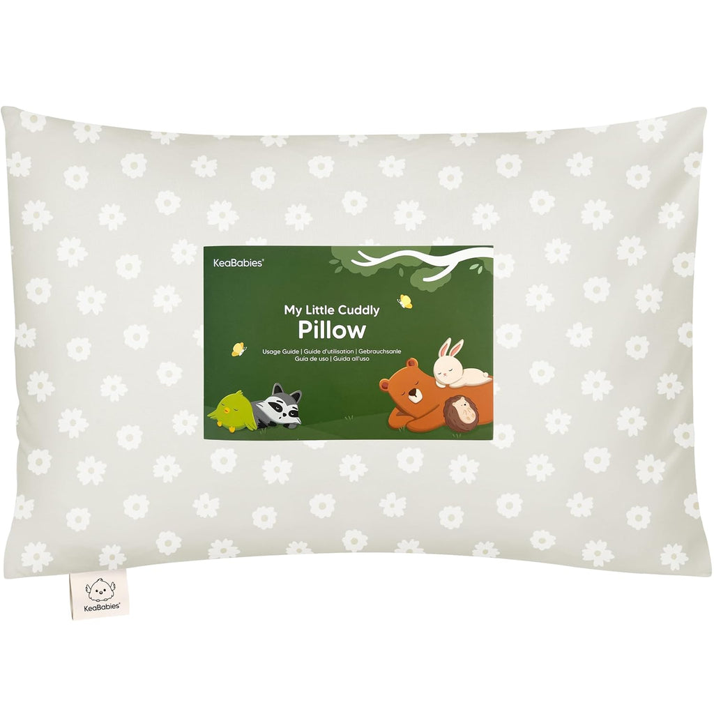 KeaBabies Toddler Pillow with Pillowcase - 13x18 My Little Cuddly Kids Travel Pillows for Sleeping, Nap, Viscose from Bamboo Nursery…