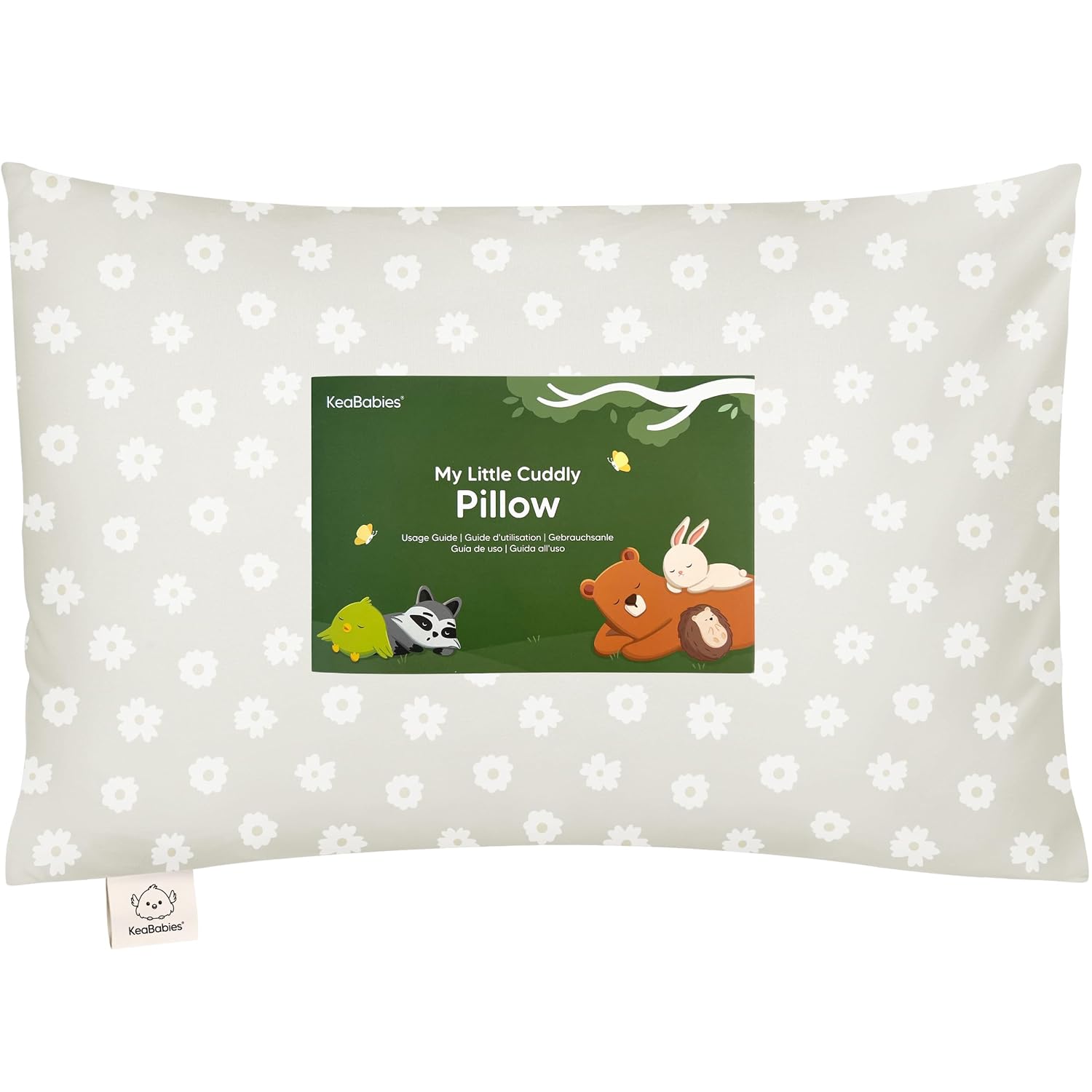KeaBabies Toddler Pillow with Pillowcase - 13x18 My Little Cuddly Kids Travel Pillows for Sleeping, Nap, Viscose from Bamboo Nursery…