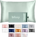 Blissy Silk Pillowcase - 100% Pure Mulberry Silk - 22 Momme 6A High-Grade Fibers - Silk Pillow Cover for Hair & Skin - Regular, Queen &…