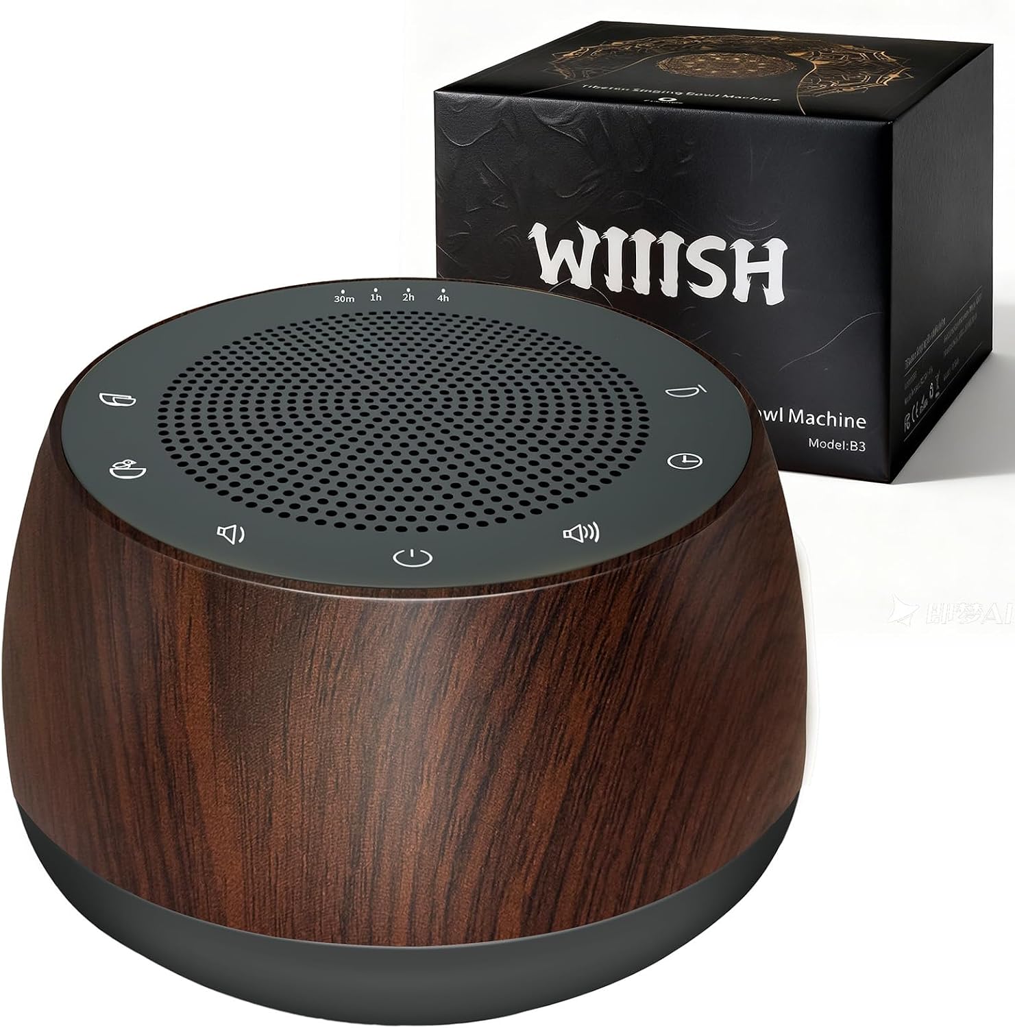 Winish Electronic Tibetan Singing Bowl, Frequency Generator for Healing, Meditation Sound Machine, 256HZ-432HZ-528HZ 9 Healing Frequencies,4…