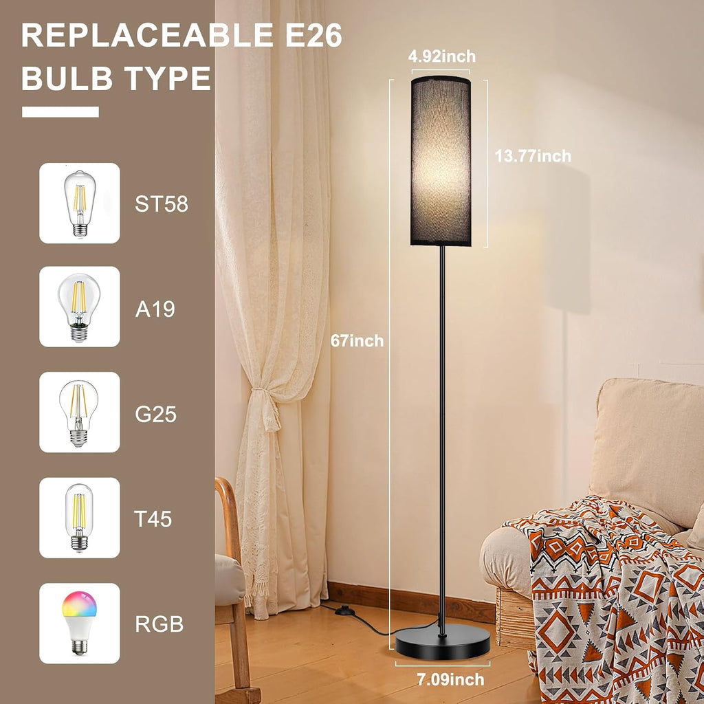 FRIDEKO HOME Floor Lamp, Color Changing Ambient Lighting for Living Room Bedroom, Standing Lamp with App & Remote Control, Tall Corner…