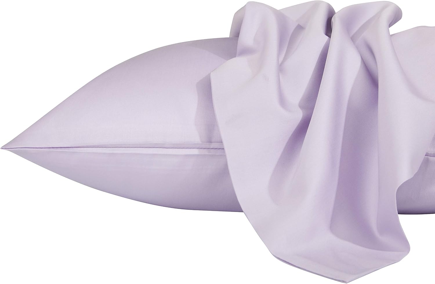 NTBAY Egyptian Cotton Queen Pillowcases - Set of 2, 500 Thread Count Cotton Pillowcases - Soft and Breathable Envelope Closure Pillow…