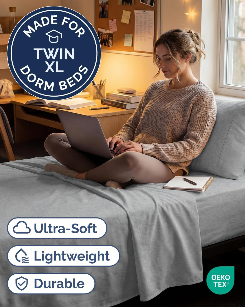 Twin XL Size 3 Piece Sheet Set - Comfy Breathable & Cooling Sheets - Hotel Luxury Bed Sheets for Women & Men - Deep Pockets, Easy-Fit…