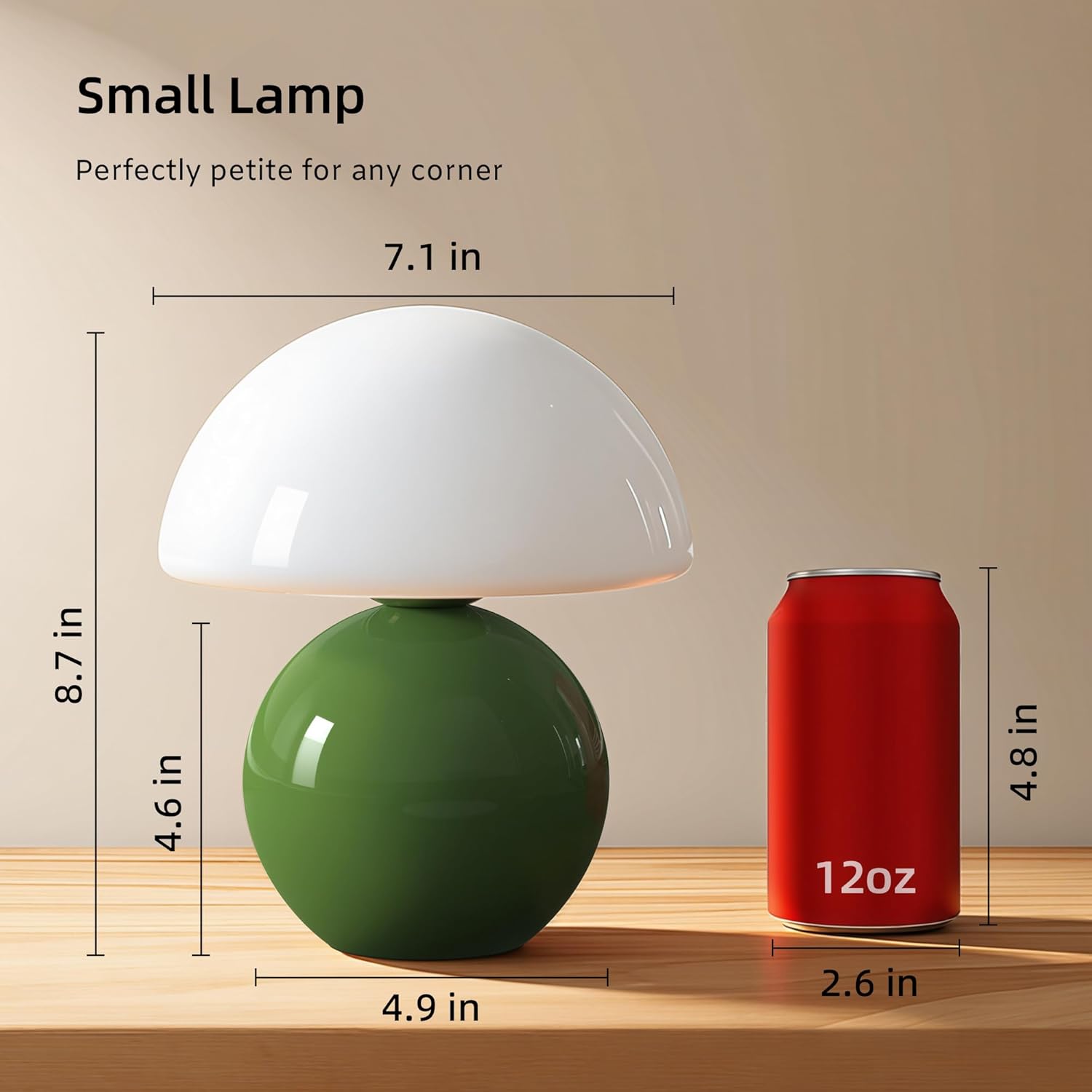 Dawnwake Mushroom Lamp Table Lamp for Bedroom, Desk Bedside Small Lamps for Living Room Night Stands, Mushroom Decor Cute Mini Modern Mid…