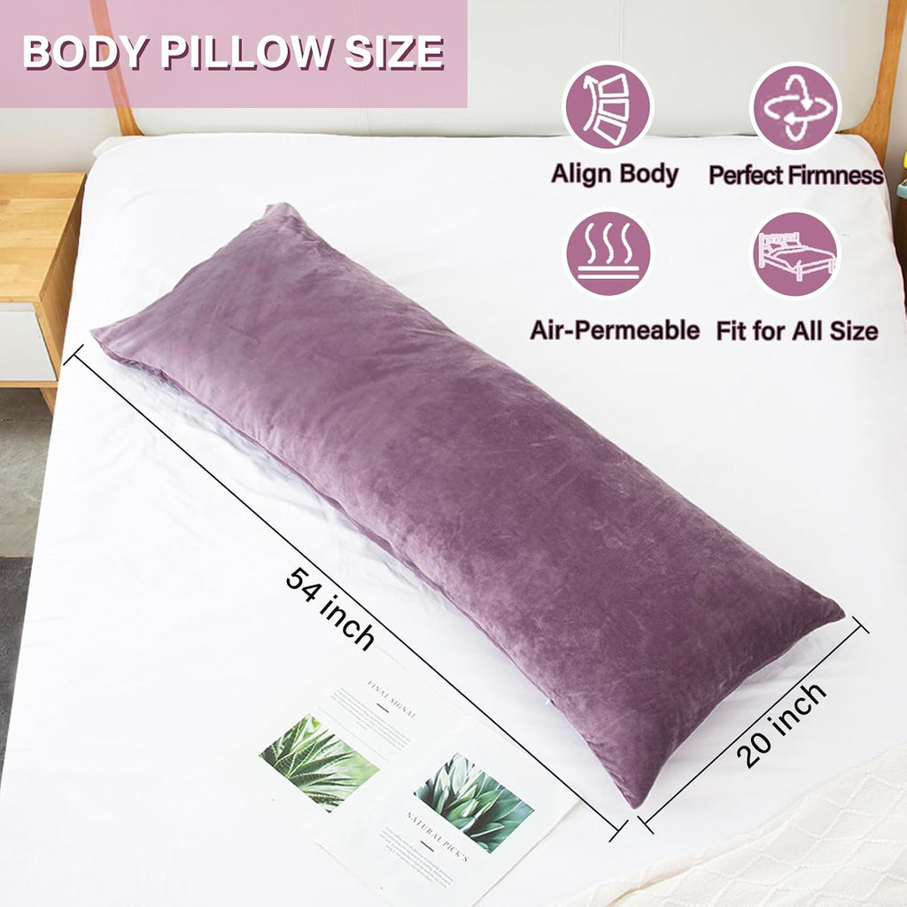 1 MIDDLE ONE Body Pillow, Memory Foam Body Pillows for Adults Sleeping, Long Pillow for Bed, Big Large Firm Full Body Pillow for Side…