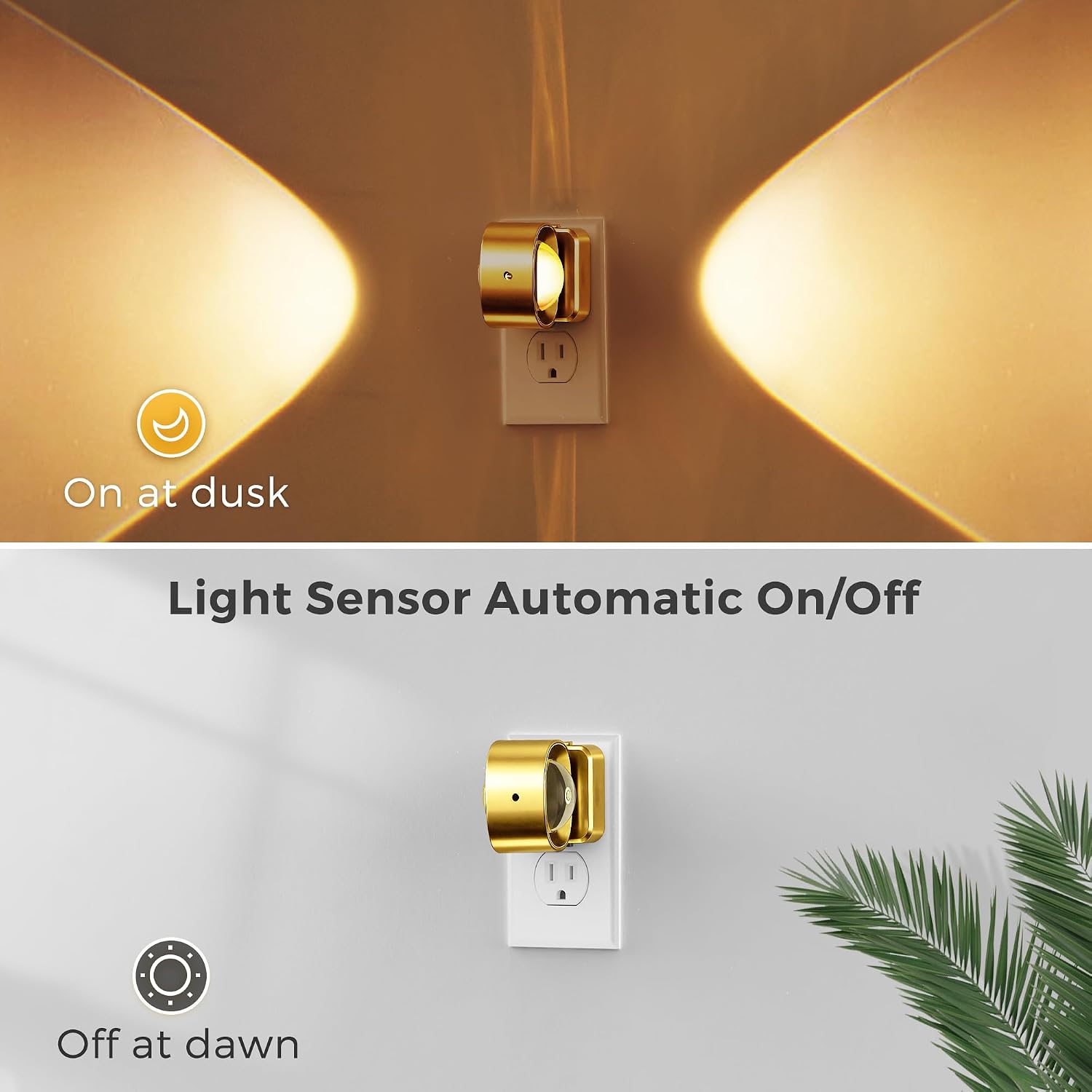 L LOHAS LED Night Light Projector, Night Lights Plug into Wall, Dusk to Dawn Sensor, Rotating Nightlight for Kids, Soft White Swivel…