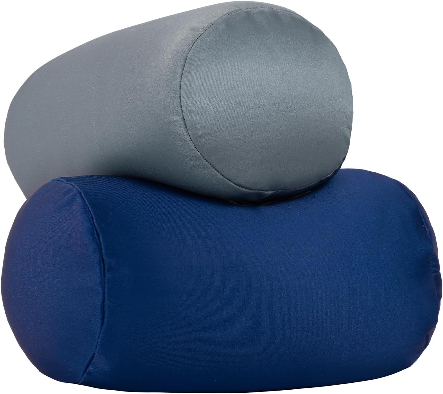 2Pcs Microbead Bolster Tube Neck Bed Body Pillows, 12 x 7 inches Squish Bean Bag Microbead Pillow for Sleeping Home Travel Neck Lumbar…