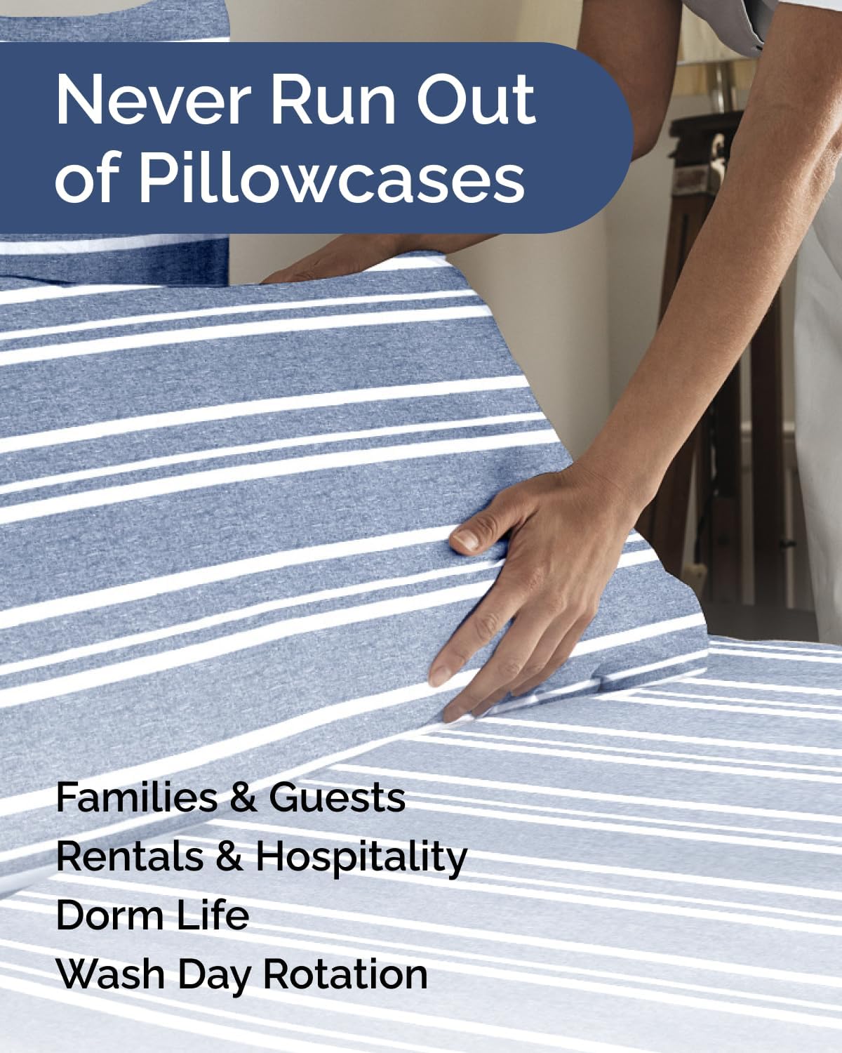 King Pillow Cases Set of 10 - Ultra Soft Hotel Quality Pillowcase Covers - Comfy, Cozy & Wrinkle Free - Shrink & Fade Resistant - Machine…