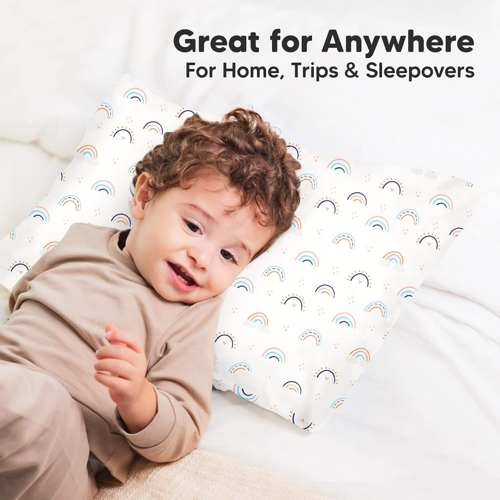 KeaBabies Toddler Pillowcase 13"x18" - Organic Cotton Toddler Pillowcase for Kids, Boys, Girls, Soft & Durable Cotton Cover for Miniature…