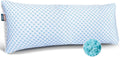Nestl Cooling Body Pillow for Sleeping 1 Pack, Luxury Shredded Memory Foam Body Pillows, Adjustable Cold Gel Pillows for Hot Sleepers…