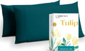 Carressa Linen 100% Egyptian Cotton Standard/Queen Size Pillow Cases Set of 2-800 Series Tulips Collection Queen Pillow Cover for…
