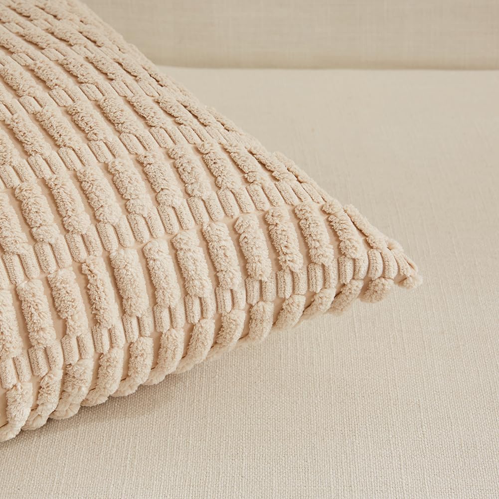Fancy Homi 4 Packs Decorative Throw Pillow Covers for Living Room Couch Bed, Modern Farmhouse Boho Home Décor Accent Cushion Case, 16" x…