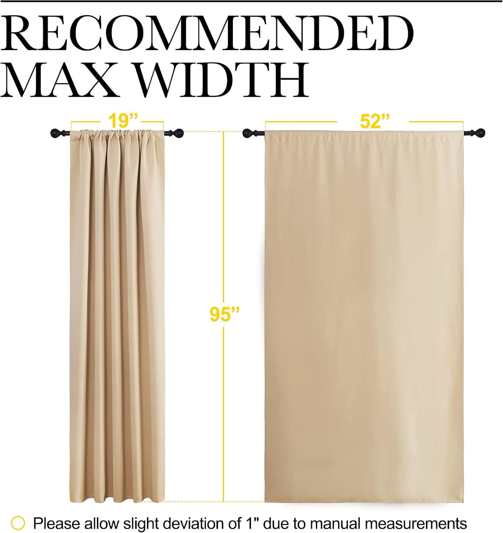 NICETOWN Room Darkening Curtains for Bedroom - Home Decoration Privacy Protection Thermal Insulated Solid Drapes/Draperies for Sliding…