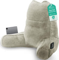 Sasttie Reading Pillow, Pillows for Reading or Relaxing – Ergonomic Support for Head, Neck, Back, and Lumbar, 21-Inch, Linen