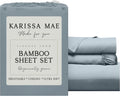 KARISSA MAE Pure Viscose from Bamboo Twin Size Sheet Set | 100% FSC Certified | Luxuriously Soft | Cooling | 18" Deep Pocket w/Corner…