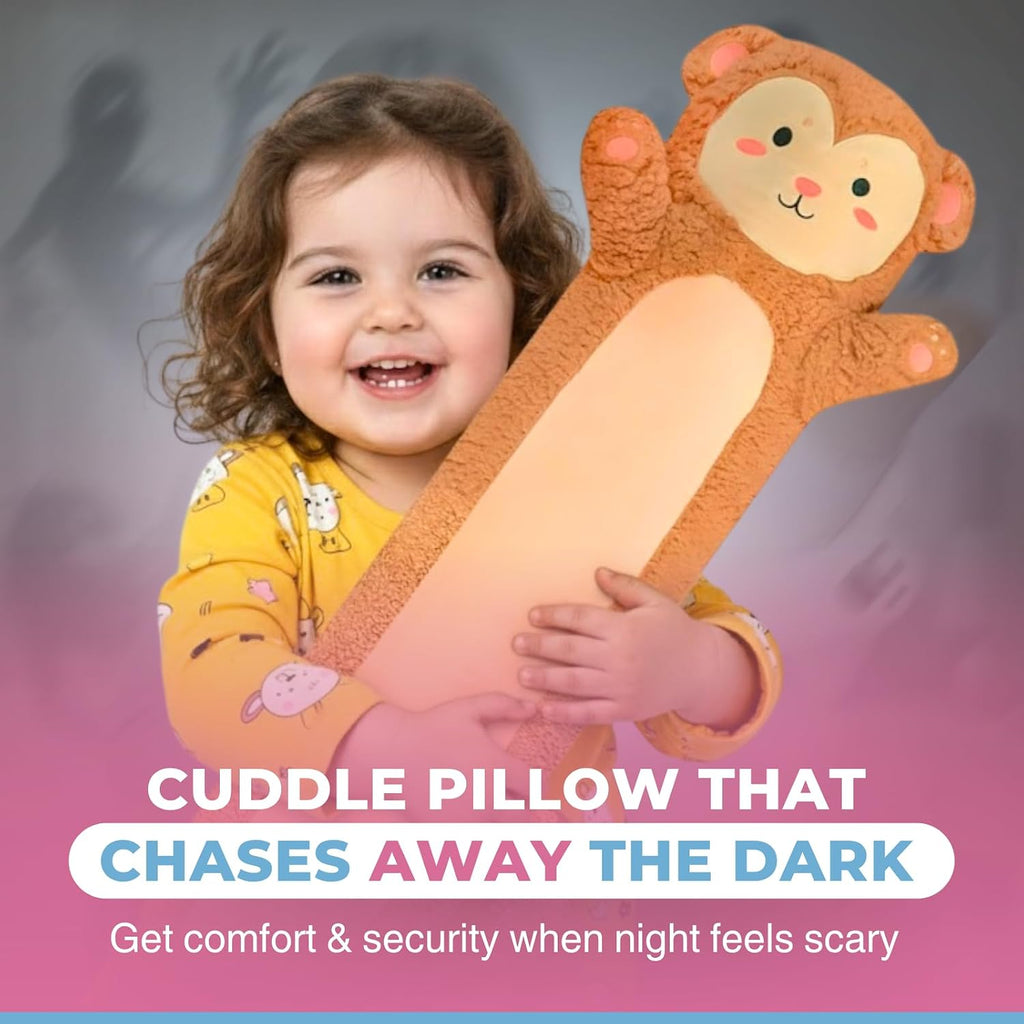 CuddlePaws Cuddle Paws Monkey Plush Body Pillow for Kids | Long Stuffed Animal Cuddle Pillow | Soft Hugging Toy | Plushie Gift for Girls &…