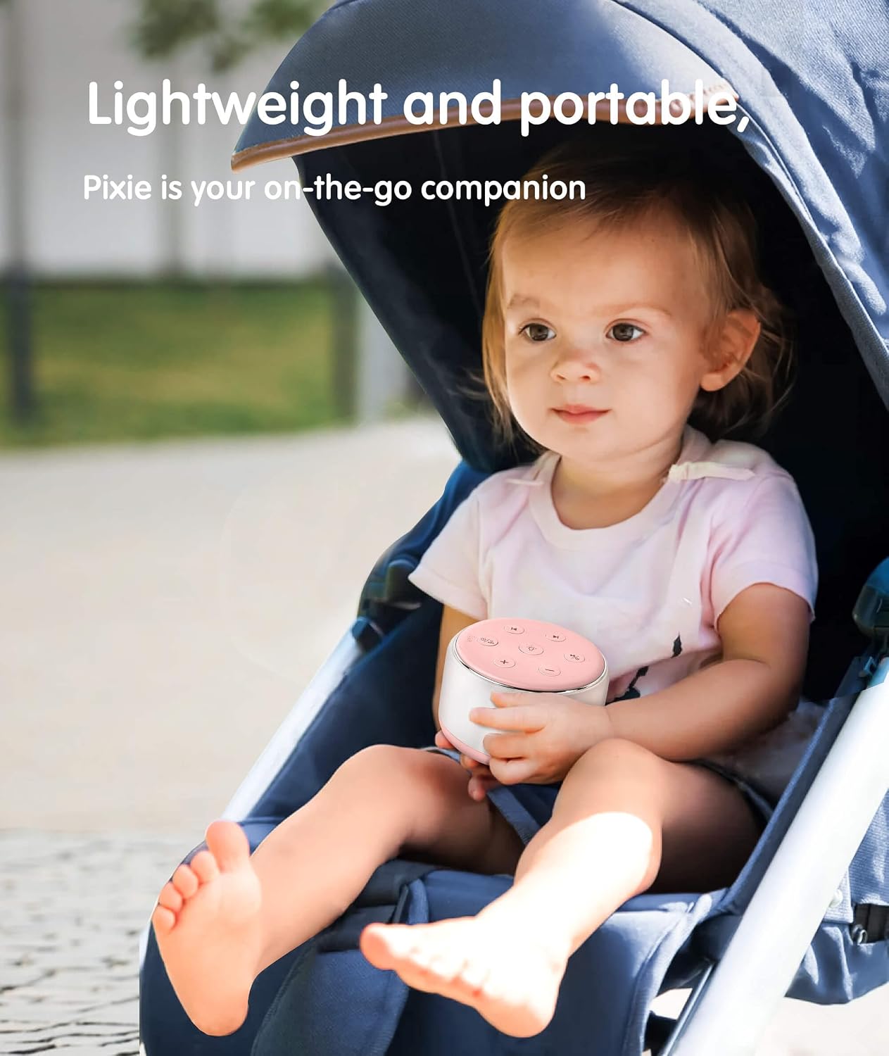 FamiSym Portable Sound Machine for Babies Kids Sleeping – Rechargeable, 7 Colors Night Light, 34 Soothing Sounds, Baby Sleep Soother…