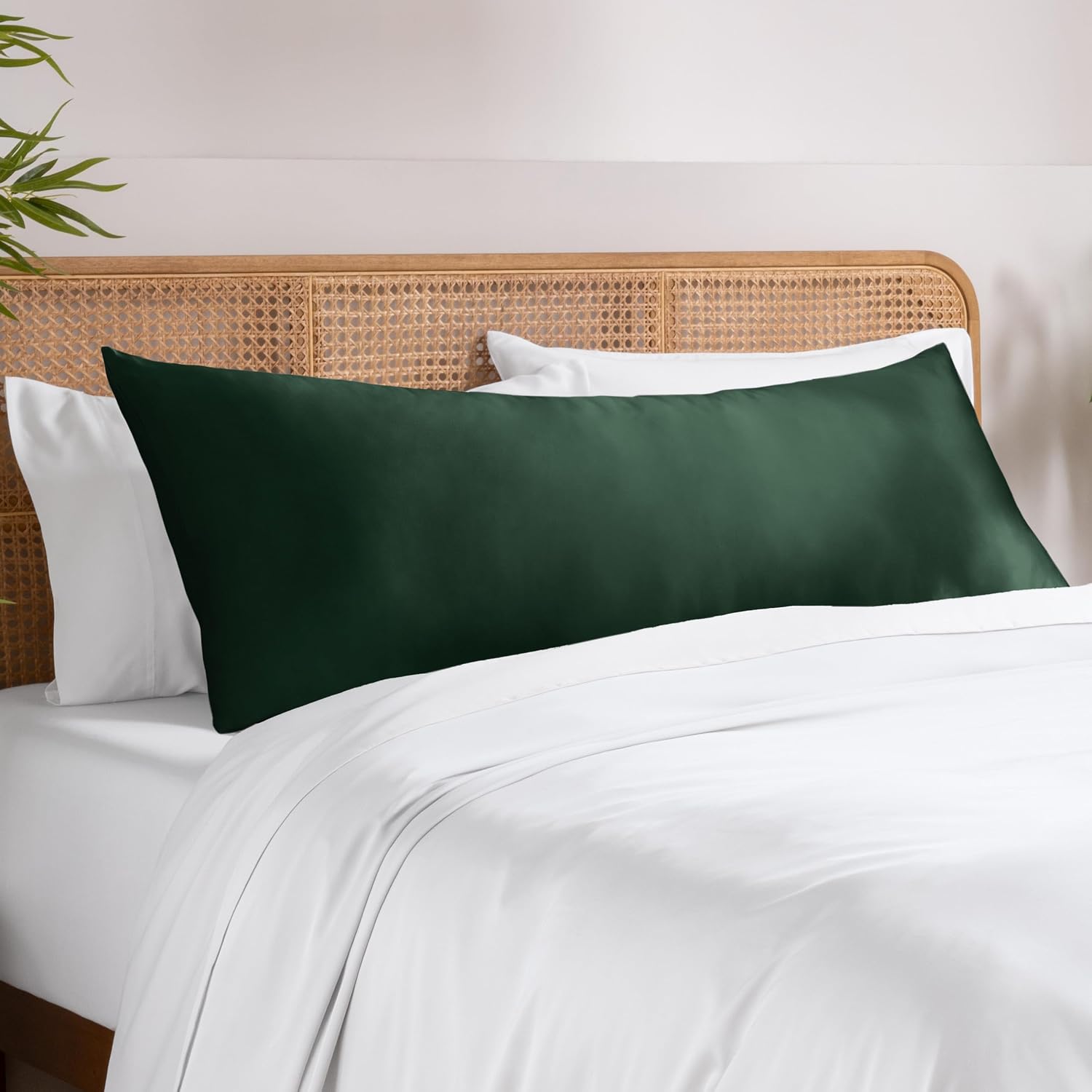 BareHome Bare Home 100% Rayon Made from Bamboo Luxury Body Size Cooling Pillowcase - Breathable - Easy Fit - Soft Bedding & Pillowcase (Bod…