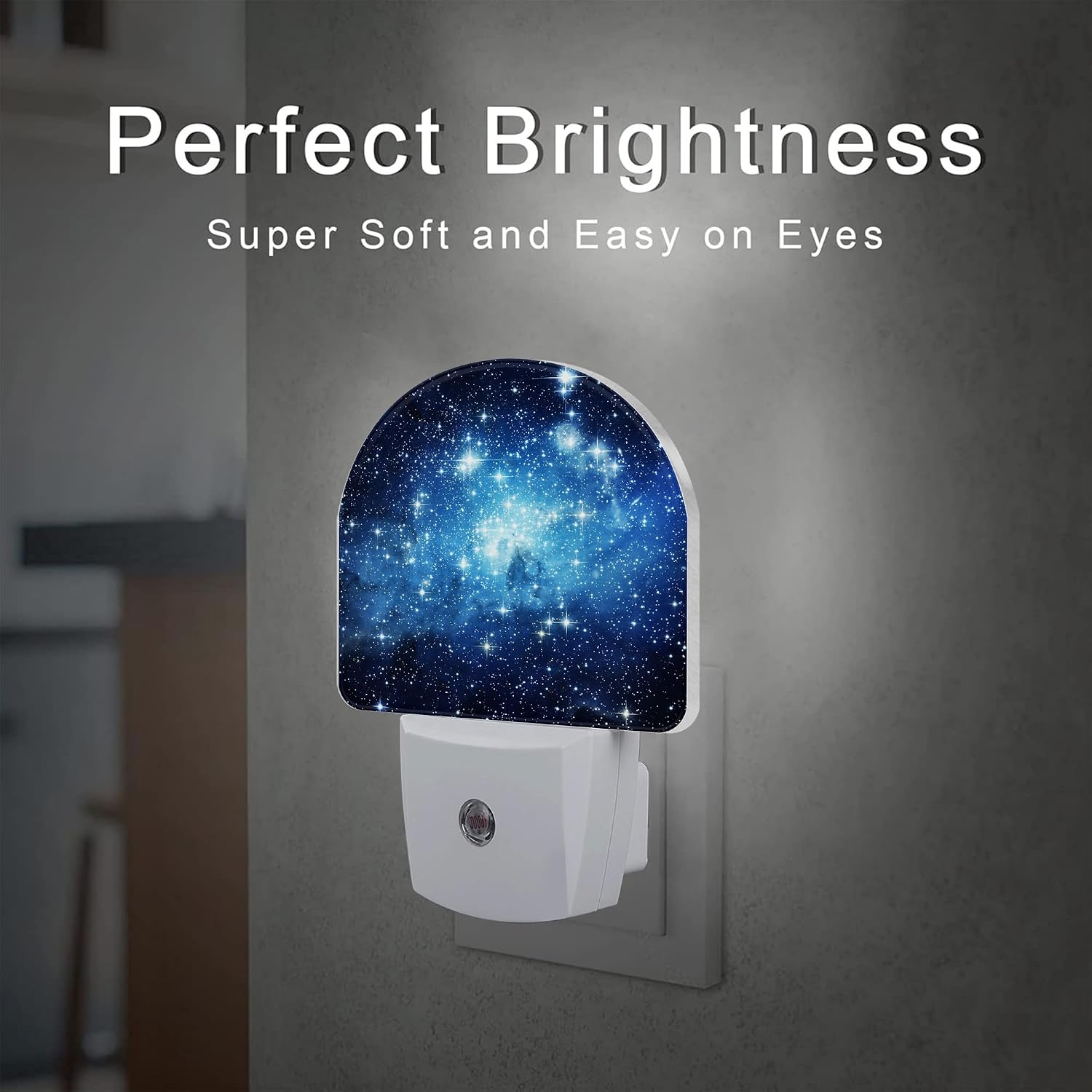 Galaxy Space with Stars Night Light, Deep Universe Nebula Dusk to Dawn Night Light Plug in,0.5w Energy Saving Sleep Friendly NightLight…